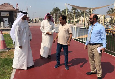البلدية الجنوبية تنفذ المرحلة النهائية من تطوير ممشى الاستقلال