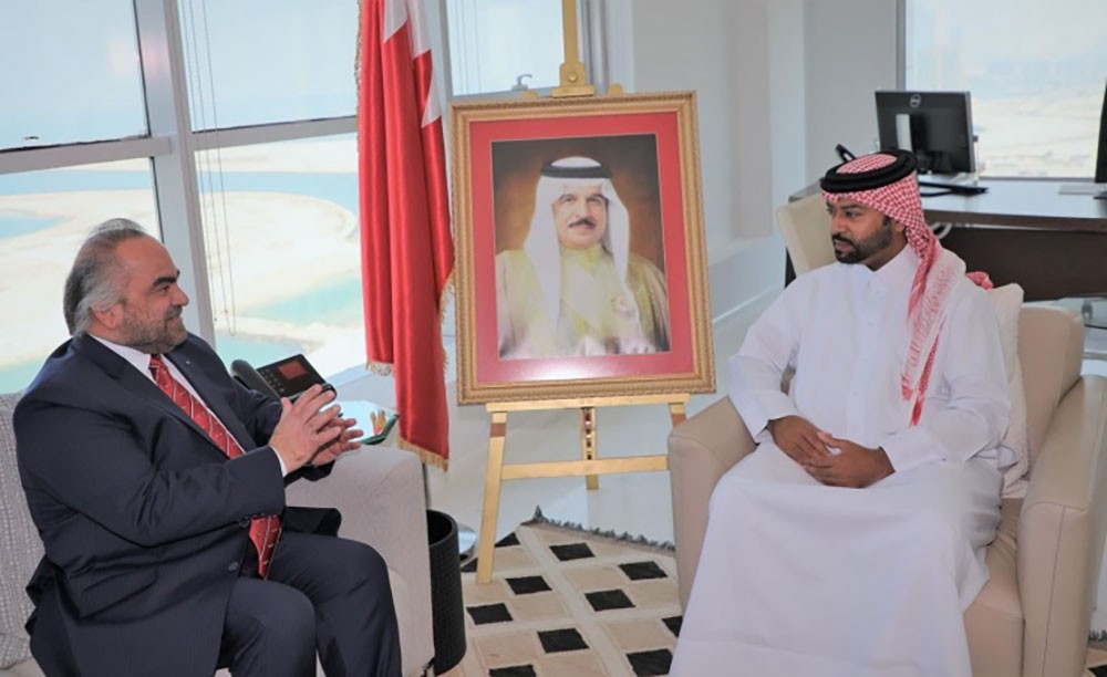 فيصل بن راشد يستقبل رئيس شركة الخليج لصناعة البتروكيماويات‎