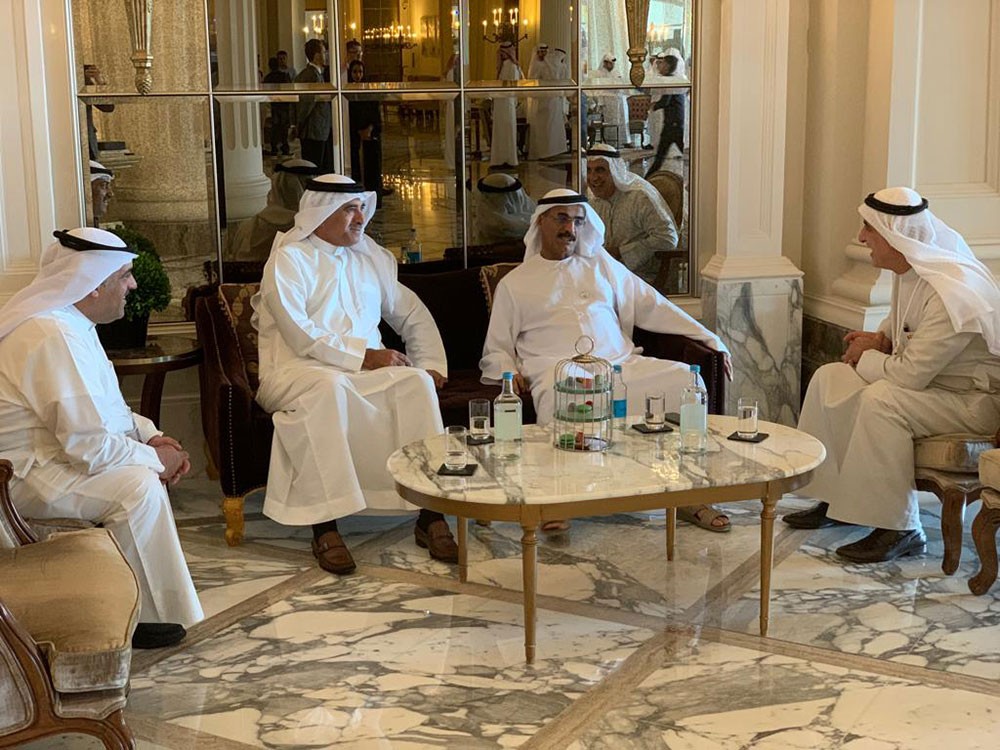 الحمر يبحث التعاون مع وزير تطوير البنية التحتية الإماراتي