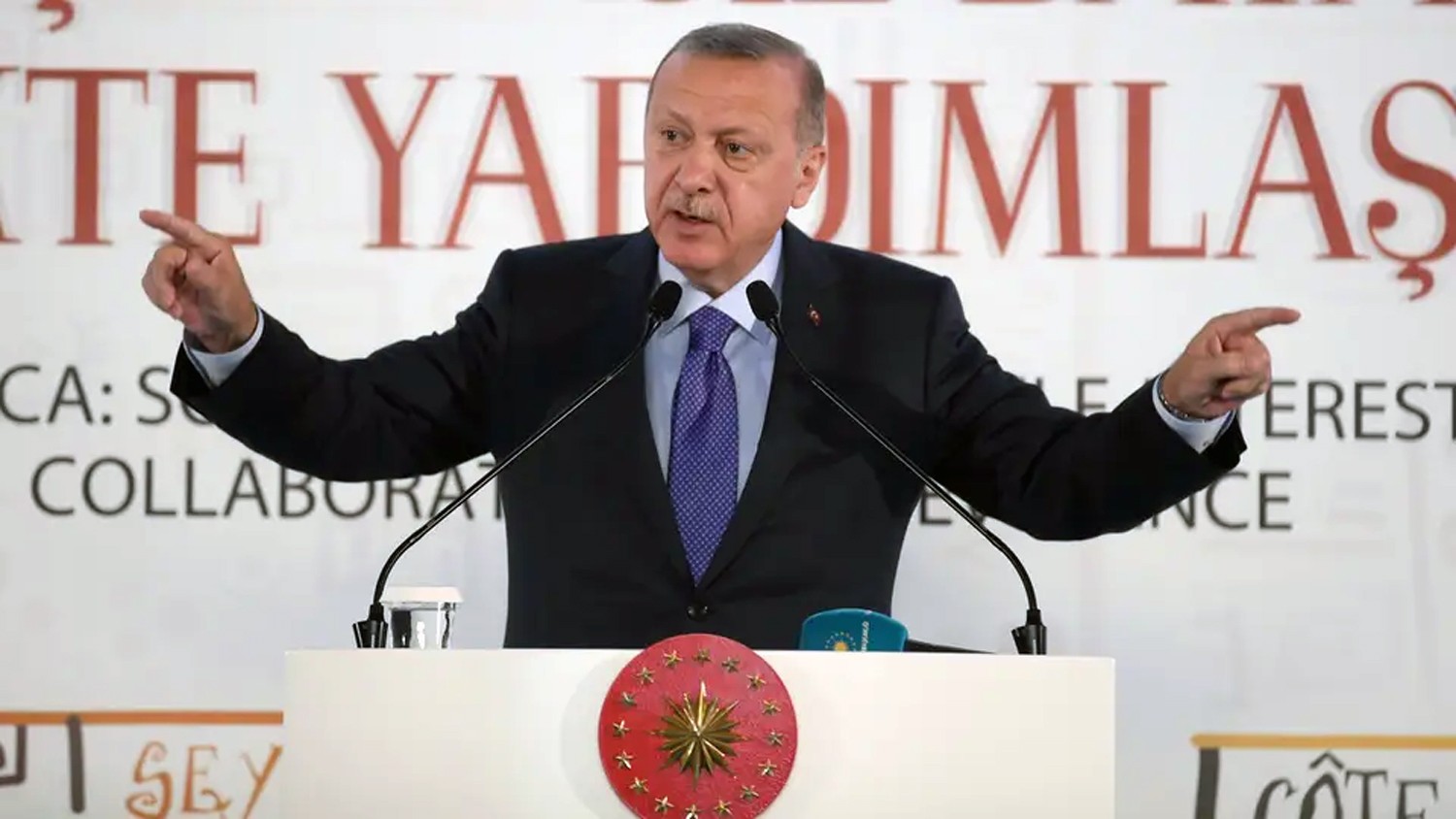 أردوغان يتوعد بسحق رؤوس الأكراد