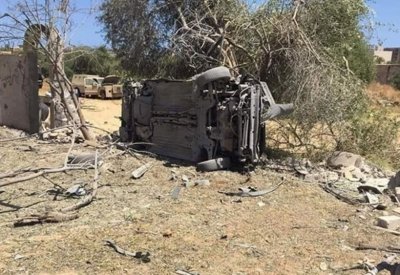 ليبيا.. الجيش يدمر 12 آلية للميليشيات قرب حدود تونس