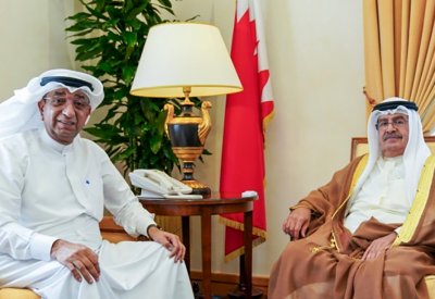 سمو الشيخ علي بن خليفة يستقبل رئيس غرفة تجارة وصناعة البحرين