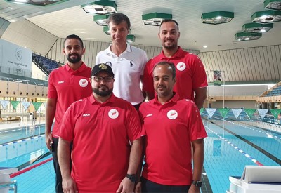 وفد اتحاد السباحة يشارك بدورة المدربين بالاتحاد السعودي للسباحة