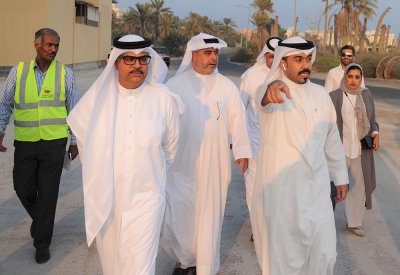وكيل الأشغال والبلدي العود يتفقدان احتياجات الدير