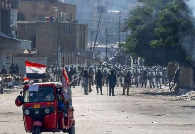 تفجير قنبلة تحت جسر السنك في بغداد
