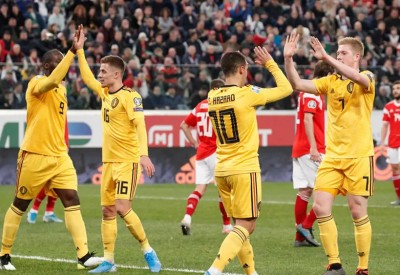 بلجيكا تكتسح روسيا في تصفيات كأس أوروبا