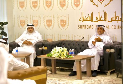 عبدالله البوعينين يثمن جهود السادة القضاة في رفع مستوى فاعلية أداء المحاكم 