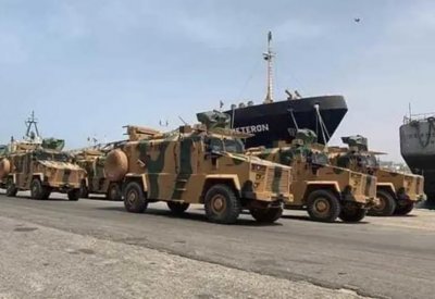 الجيش الليبي يدمر 19 مدرعة تركية في مصراتة