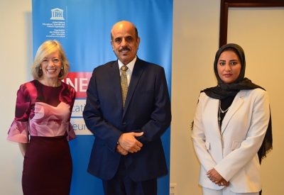 وزير التربية يجتمع مع مساعدة المديرة العام لليونسكو لقطاع التربية