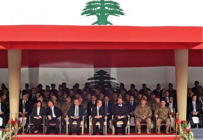الاستقلال يجمع رؤساء لبنان الثلاثة لأول مرة منذ الحراك