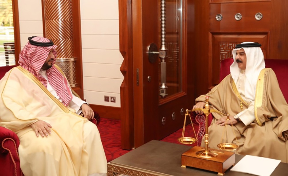 جلالة الملك المفدى يستقبل سمو الأمير تركي بن محمد بن فهد بن عبد العزيز آل سعود