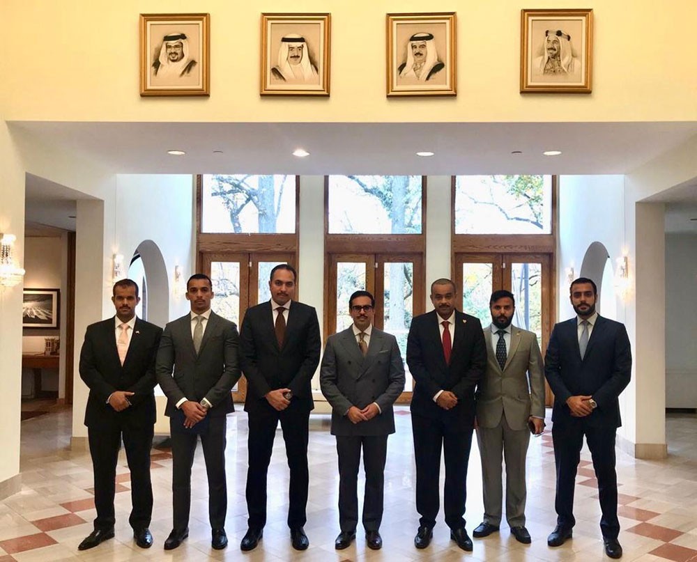 سفير البحرين بواشنطن يستقبل وفد وزارة الداخلية في ختام زيارته للولايات المتحدة