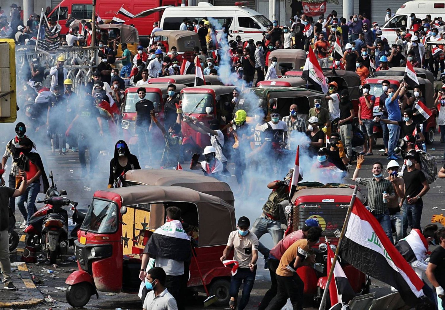 قتلى وجرحى بمواجهات وسط بغداد
