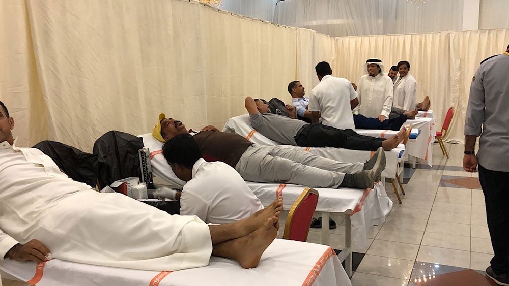 حملة جمعيات المنطقة الغربية للتبرع بالدم تحصد 175 كيس