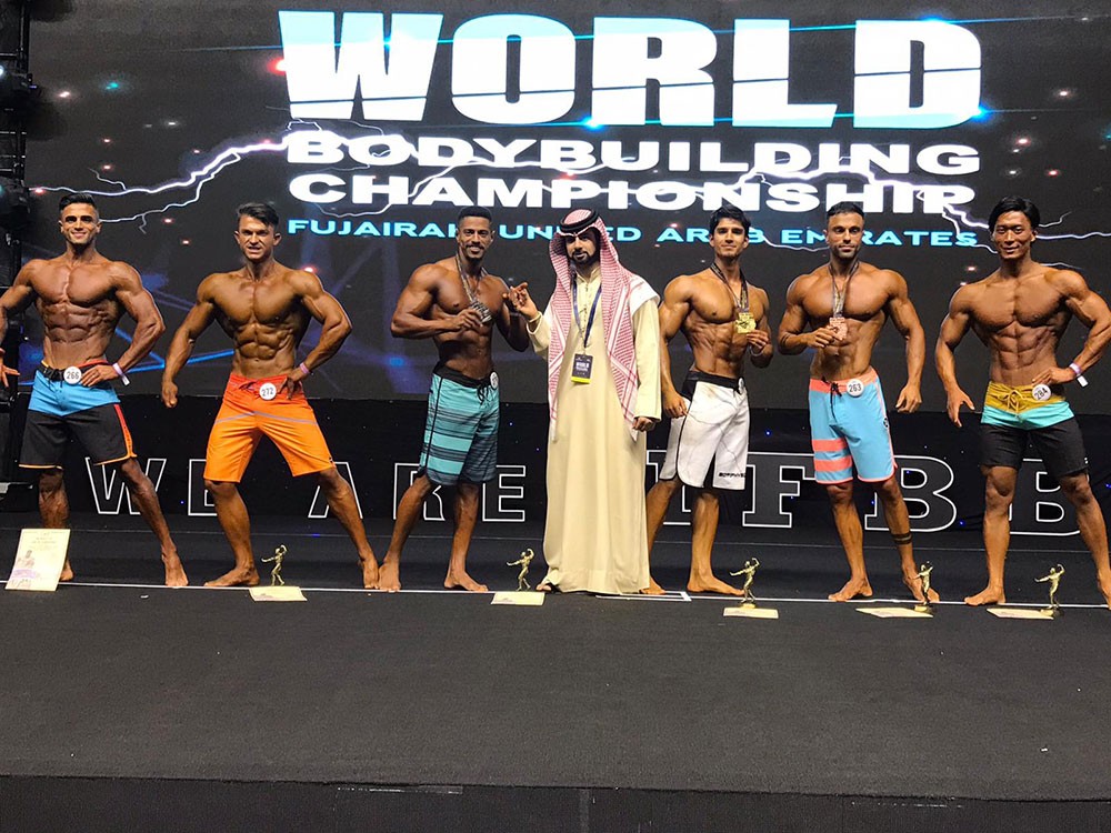 السعيدي وصيف عالمية بناء الأجسام بالفجيرة يعرب عن فخره واعتزازه بالإنجاز المشرف