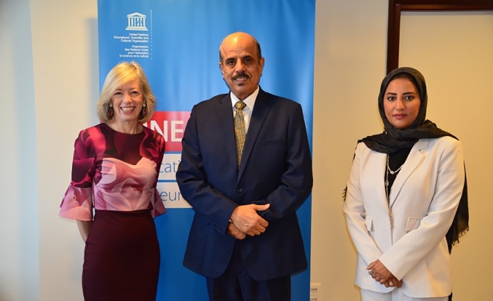 وزير التربية يجتمع مع مساعدة المديرة العام لليونسكو لقطاع التربية