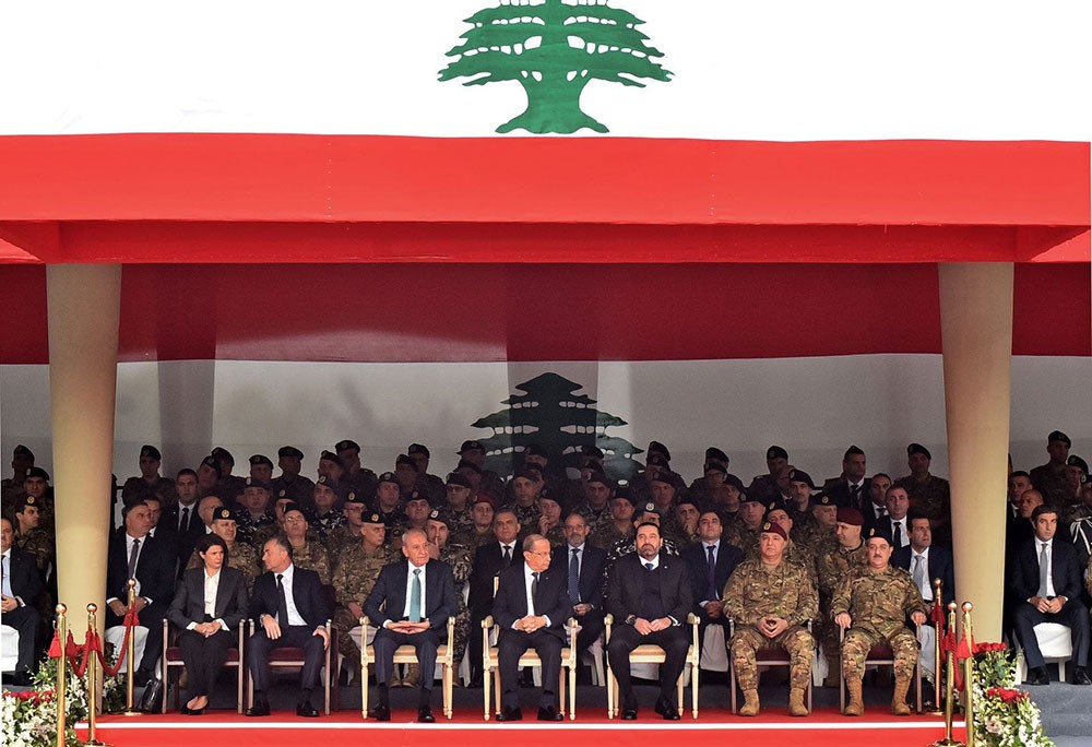 الاستقلال يجمع رؤساء لبنان الثلاثة لأول مرة منذ الحراك