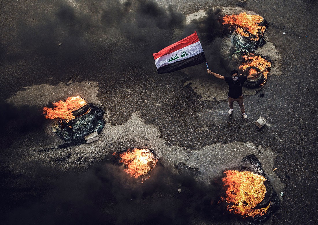  دعوة لـ"تظاهرة مليونية" في بغداد.. وقتلى وجرحى بالناصرية 