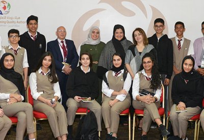 هيئة جودة التعليم والتدريب تستقبل وفدًا طلابيًّا من مدرسة عبد الرحمن كانو الدولية