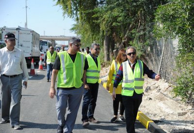 وزير الأشغال يفتتح المرحلة الأخيرة من تطوير دوار القدم