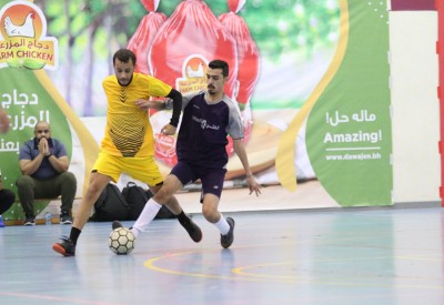 إثارة في ربع نهائي  بطولة شركة "دلمون للدواجن" لكرة الصالات