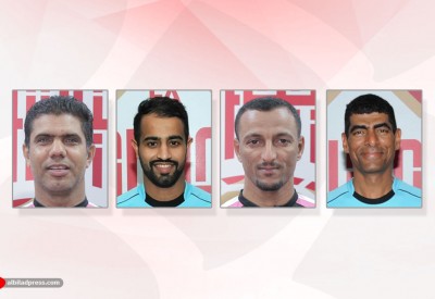 طاقم بحريني لمباراة في كأس الاتحاد الآسيوي لكرة القدم