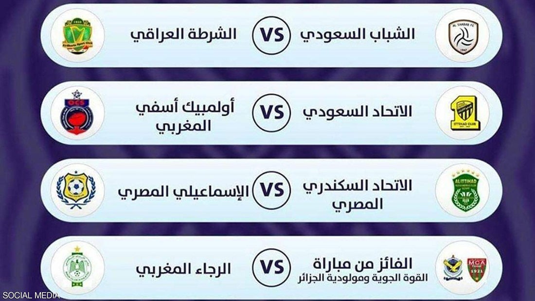  قمة مصرية في ربع نهائي بطولة الأندية العربية 