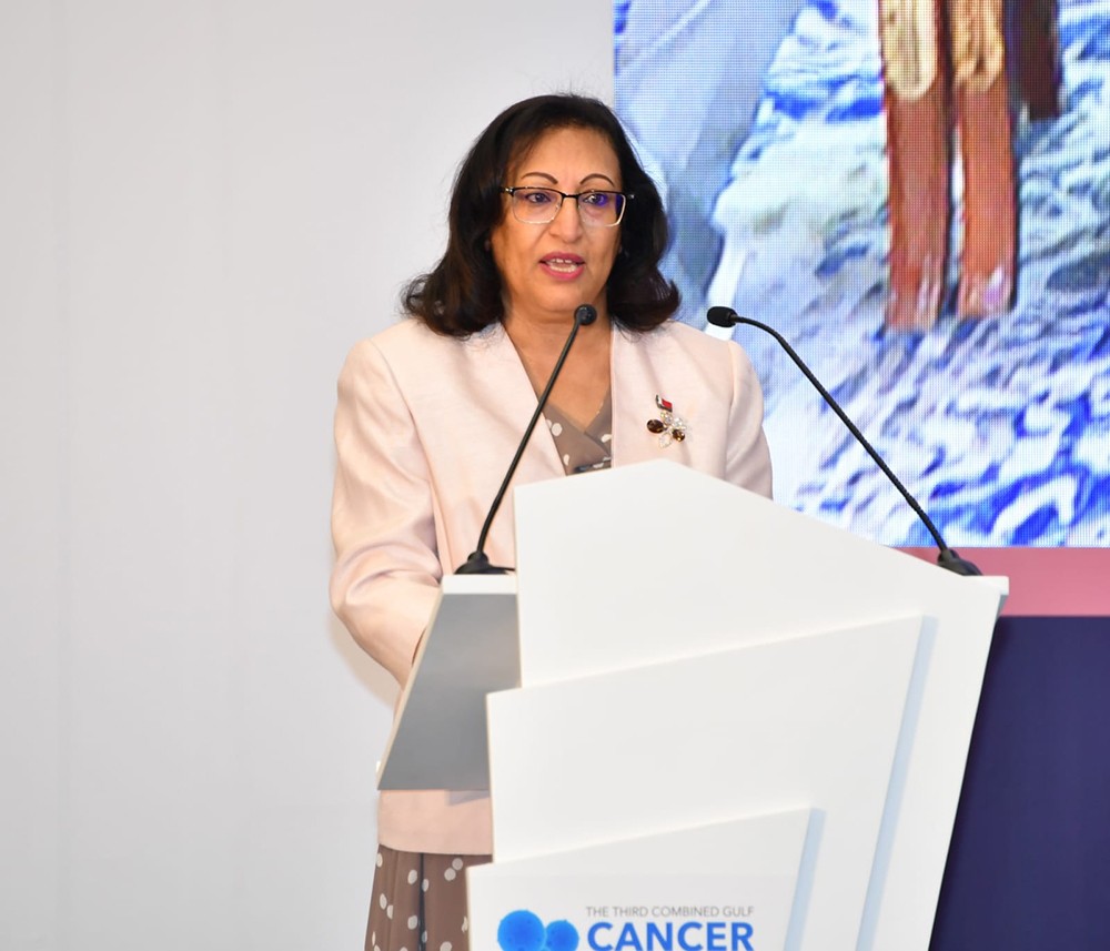 قرينة جلالة الملك المفدى تنيب وزيرة الصحة لافتتاح المؤتمر الخليجي المشترك الثالث للسرطان
