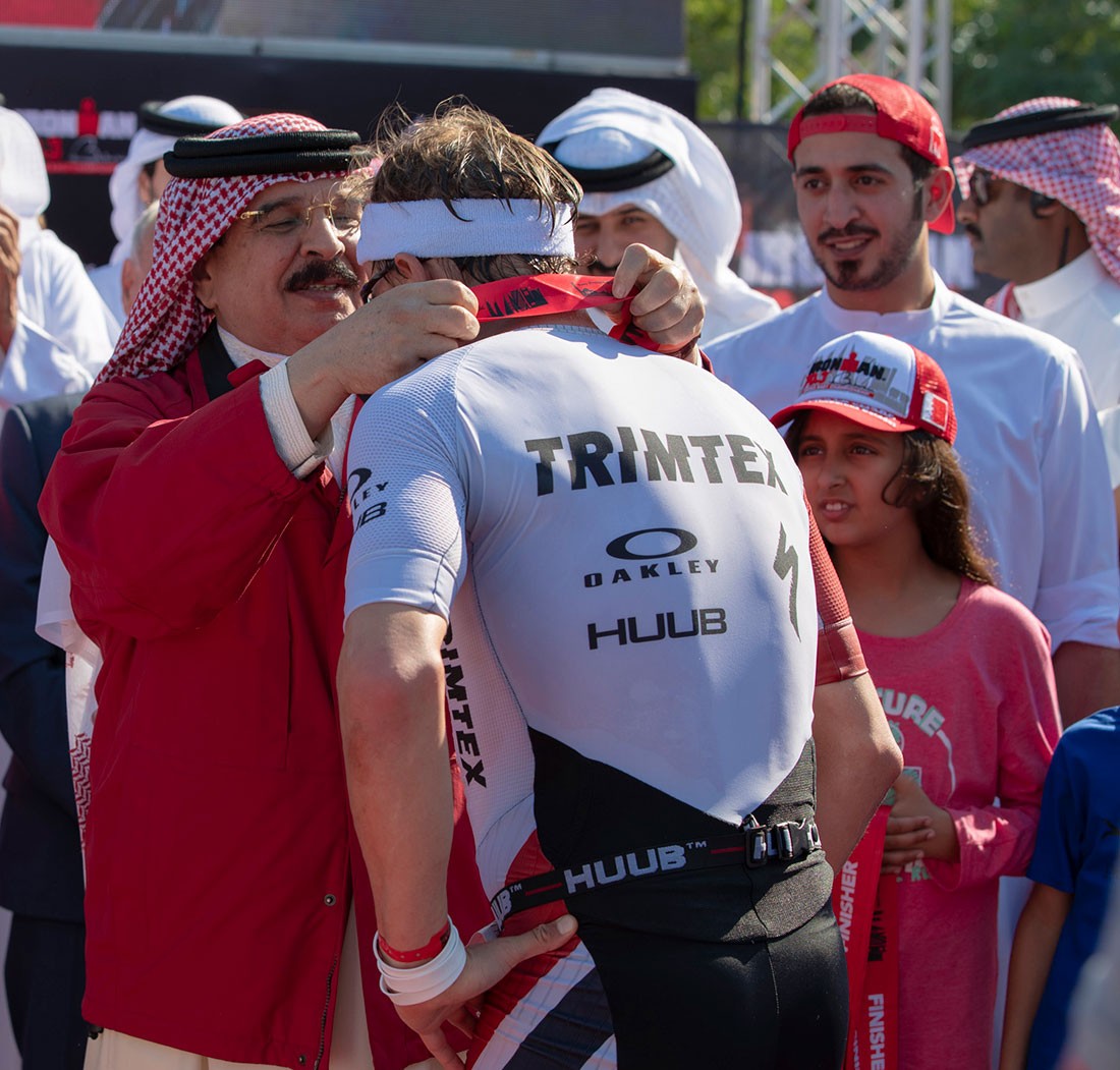  جلالة الملك المفدى يشهد ختام منافسات بطولة الشرق الأوسط للرجل الحديدي‎
