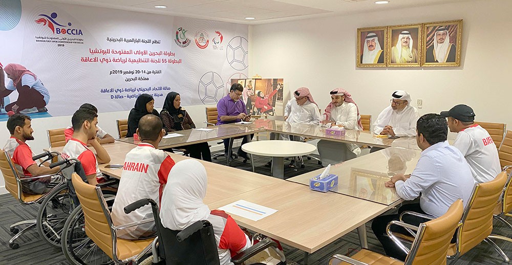 محمد بن دعيج يتابع استعدادات منتخب البوتشيا لبطولة فزاع الدولية