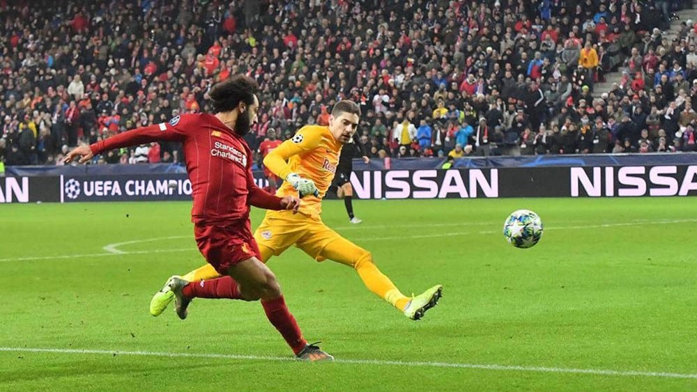 هدف صلاح في سالزبورغ ينافس على "أفضل هدف" بدوري الأبطال