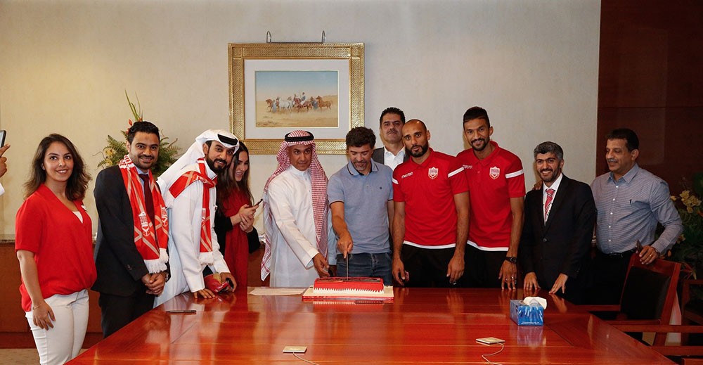 بنك الخليج الدولي يحتفي بأبطال المنتخب الوطني لكرة القدم