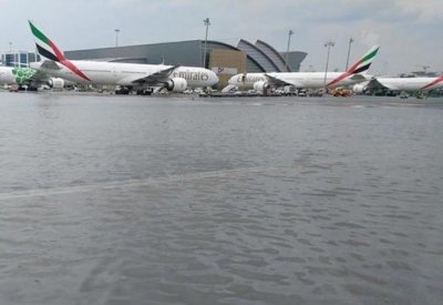 مطار دبي الدولي يتأثر بالأحوال الجوية التي تشهدها البلاد