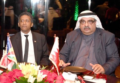  سمو الشيخ سلمان بن خليفة يقيم مأدبة عشاء على شرف رئيس جمهورية سيشل‎