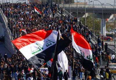 السيستاني عن محتجي العراق: لم يجدوا غير التظاهر سبيلاً