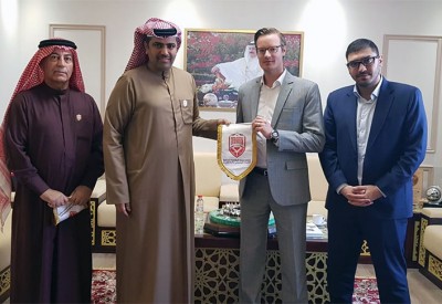 البوعينين يستقبل وفد الاتحاد الآسيوي لكرة القدم