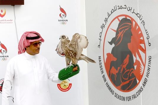 القعود يشيد بدعم ورعاية خالد بن حمد لمسابقات الصقور