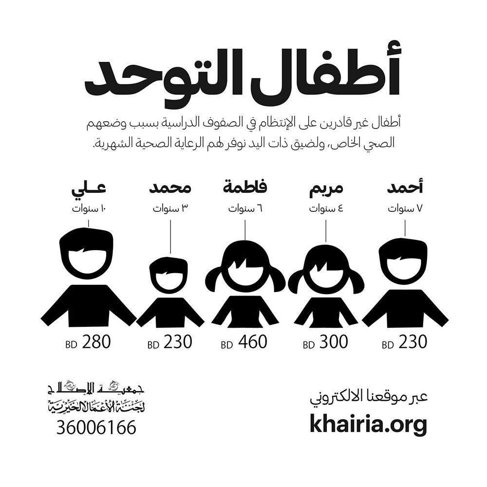 خيرية الإصلاح تطلق حملة "أطفال التوحد"