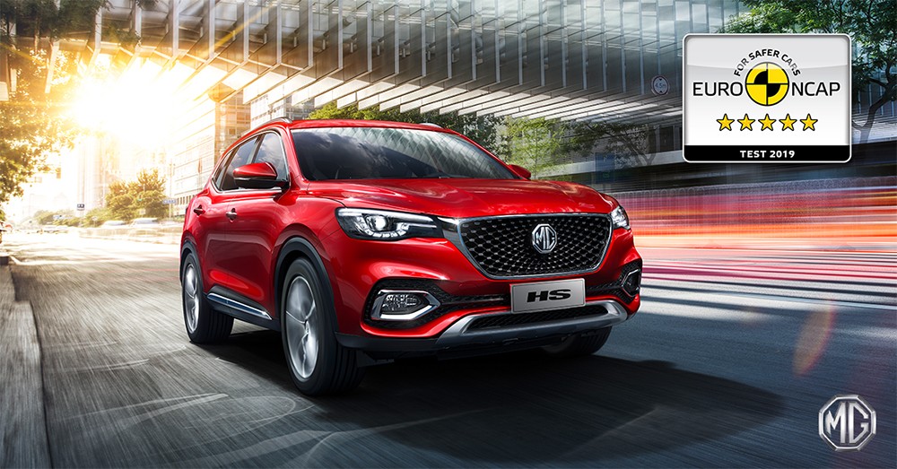 MG ZS EV وMG HS تحصلان على تصنيف خمس نجوم