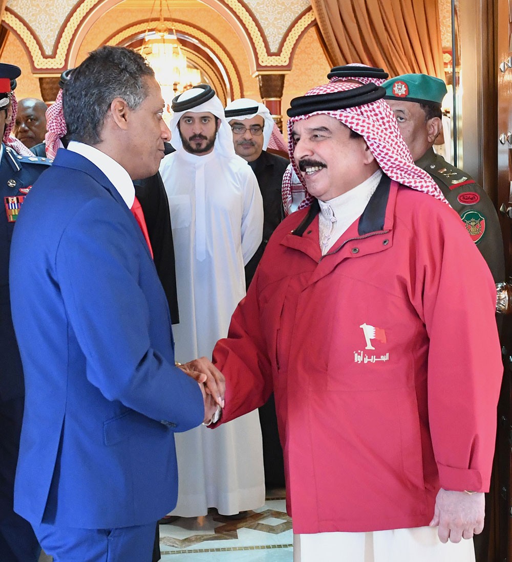 جلالة الملك يستقبل رئيس جمهورية سيشل