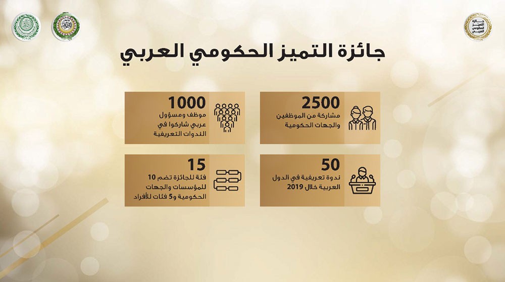 جائزة التميز الحكومي العربي تحفز أصحاب التجارب الاستثنائية