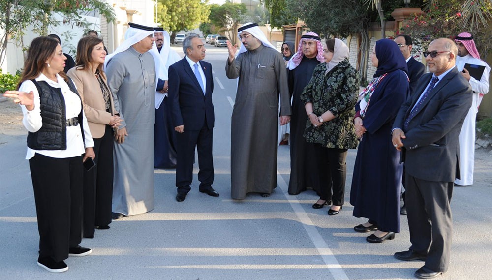 خلف والسلوم يتفقدان تطوير طرق مجمع 360 في الزنج