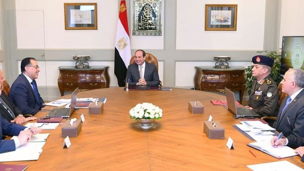 السيسي يبحث ملف سد النهضة ويطالب بحفظ حقوق مصر المائية