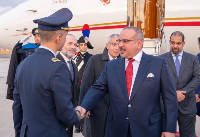 سمو ولي العهد يصل إيطاليا