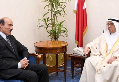 محمد بن مبارك يستقبل عبدالعزيز أبل