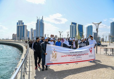 الأوقاف الجعفرية تشارك في اليوم الرياضي الوطني بفعالية مشي