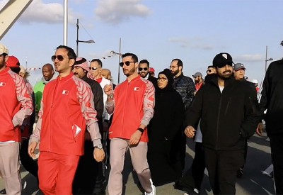 بالفيديو: البحرينيون يقهرون "سعد الذابح" في اليوم الرياضي!