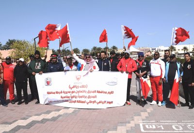 اقامت محافظة المحرق بالتعاون مع مديرية شرطة محافظة المحرق برنامجا رياضيا 