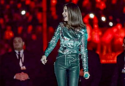 نانسي عجرم تشعل أجواء عيد الحب في القاهرة