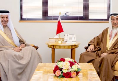 الشيخ خالد بن عبد الله يستقبل وزير الخارجية بمناسبة تعيينه في منصبه الجديد